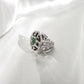 Ruyi Wheel Jadeite Jade Ring