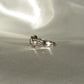 18K White Gold Natural Baguette & Round Diamond Flower Cluster Ring