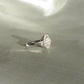 18K White Gold Natural Baguette & Round Diamond Dandelion Ring
