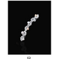 Bridal Pearls 14k White Gold Hair Pin with Set of Signature Silver Bobby Pins