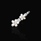 Bridal Freshwater Pearls 14k White Gold Hair Pin with Set of Signature Silver Bobby Pins