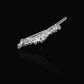 Bridal 14k White Gold Hair Pin with Set of Signature Silver Bobby Pins
