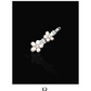 Bridal Freshwater Pearls 14k White Gold Hair Pin with Set of Signature Silver Bobby Pins