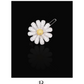 Bridal Daisy 14k White Gold Hair Pin with Set of Signature Silver Bobby Pins