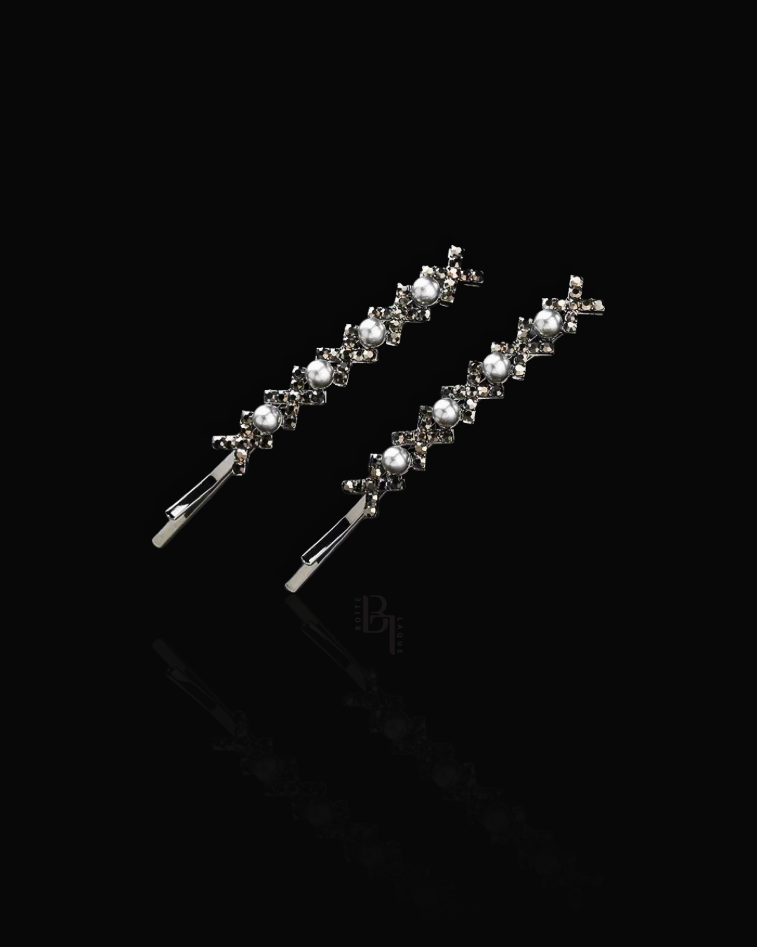 Fine Crystal Pearl Bobby Pin Set