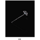 Gunmetal Ginkgo Pearl 14k White Gold Hair Pin with Set of Signature Silver Bobby Pins