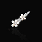 Bridal Freshwater Pearls 14k White Gold Hair Pin with Set of Signature Silver Bobby Pins