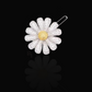 Bridal Daisy 14k White Gold Hair Pin with Set of Signature Silver Bobby Pins