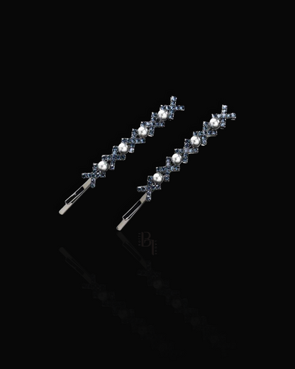 Fine Crystal Pearl Bobby Pin Set