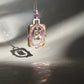 One of a Kind 4ct Natural Morganite Necklace, Pink Beryl, Ruby & Mother of Pearl Art Deco Pendant, Cor-de-Rosa Statement Jewelry