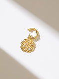 Waffle Pendant Charm