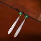 Mother of Pearl Teardrop Vintage Earrings
