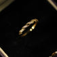 18K Gold Twisted and Knot Ring