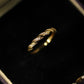 18K Solid Gold Twist or Knot Ring