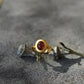 Red Garnet Art Deco Cabochon Ring