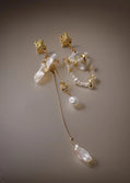 Lanai Asymmetrical Natural Baroque Pearls Earrings
