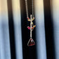 Natural Rubellite Tourmaline Pendant Necklace