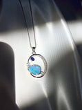 Natural Australian Boulder Opal Doublet Pendant Necklace