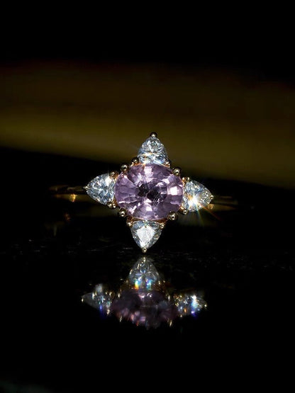 Natural Spinel 14K Solid Gold Ring