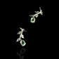 Natural Emeralds and Diamonds Earrings