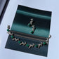 Natural Emeralds and Diamonds Earrings