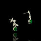 Natural Emeralds and Diamonds Earrings