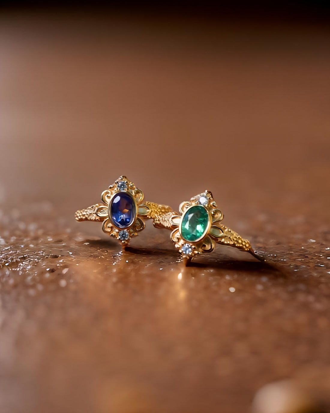 Victorian Emerald 18k Gold Ring