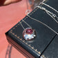 Natural Rubellite Tourmaline Pendant Necklace