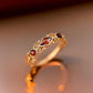 Garnet 18k Gold Vermeil Ring
