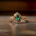 Victorian Emerald 18k Gold Ring