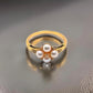 Natural Pearl Ring – Delicate Cluster Design