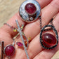 Natural Rubellite Tourmaline Pendant Necklace
