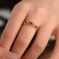 Garnet 18k Gold Vermeil Ring