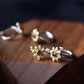 Natural Blue Sapphire Daisy Earrings