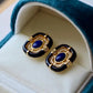 Lapis Lazuli 18k Gold Vermeil Stud Earrings