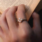Natural Pearl Ring – Delicate Cluster Design