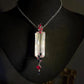 Natural Kunzite Necklace with Ruby and Sapphire