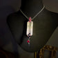Natural Kunzite Necklace with Ruby and Sapphire