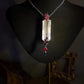 Natural Kunzite Necklace with Ruby and Sapphire