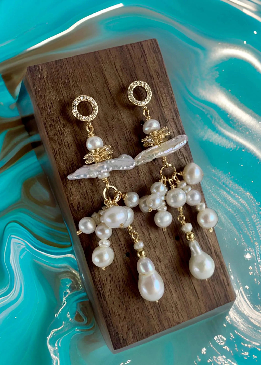 baroque pearl earrings