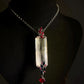 Natural Kunzite Necklace with Ruby and Sapphire