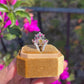 Natural Candy Tourmaline Floral Ring