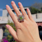 Top-Grade Natural Burmese Peridot Cocktail Ring