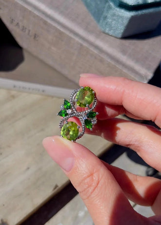 Peridot Ring BOITE LAQUE