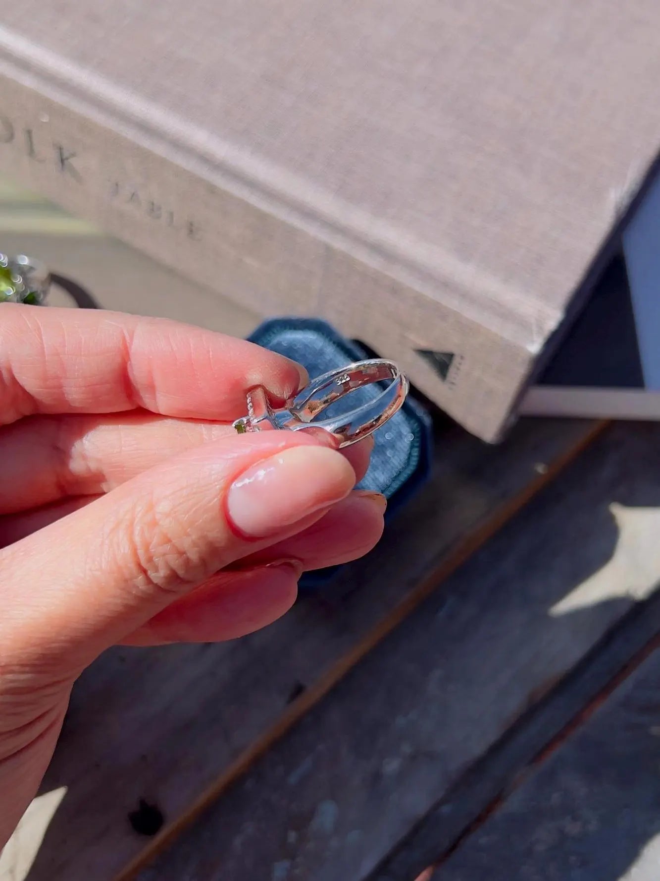 Top-Grade Natural Burmese Peridot Ring with Candy Tourmaline