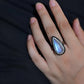 Natural Moonstone Rings in Sterling Silver