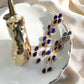 Lapis Lazuli Teardrop Tassel Earrings