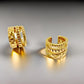 18K Solid Gold Ear Cuff