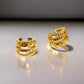 18K Solid Gold Ear Cuff