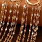 18K Solid Gold Tassel Earrings